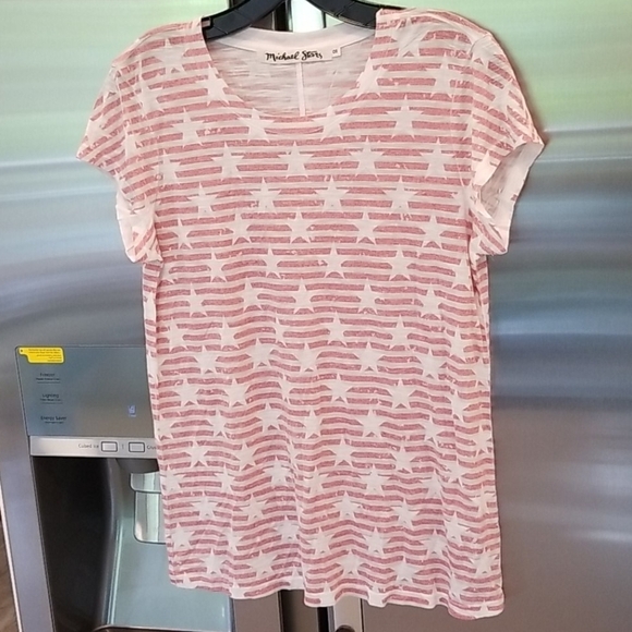 💕MICHAEL STARS💕 Americana Crewneck Tee - Picture 9 of 15